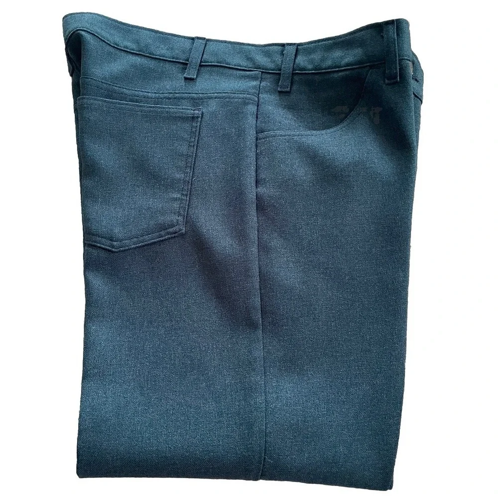Vintage Levis‎ Mens Blue Dacron Polyester Casual Pants Size 36x25 Trousers
